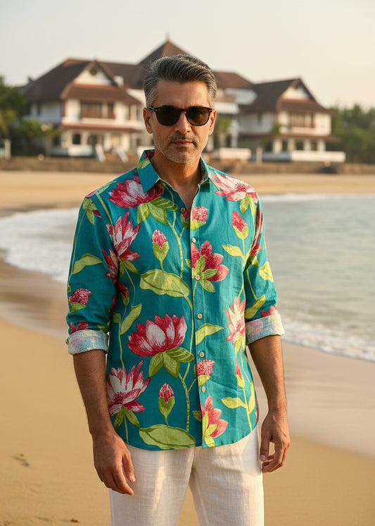 Cotton Printed Full Sleeve Shirt SL234