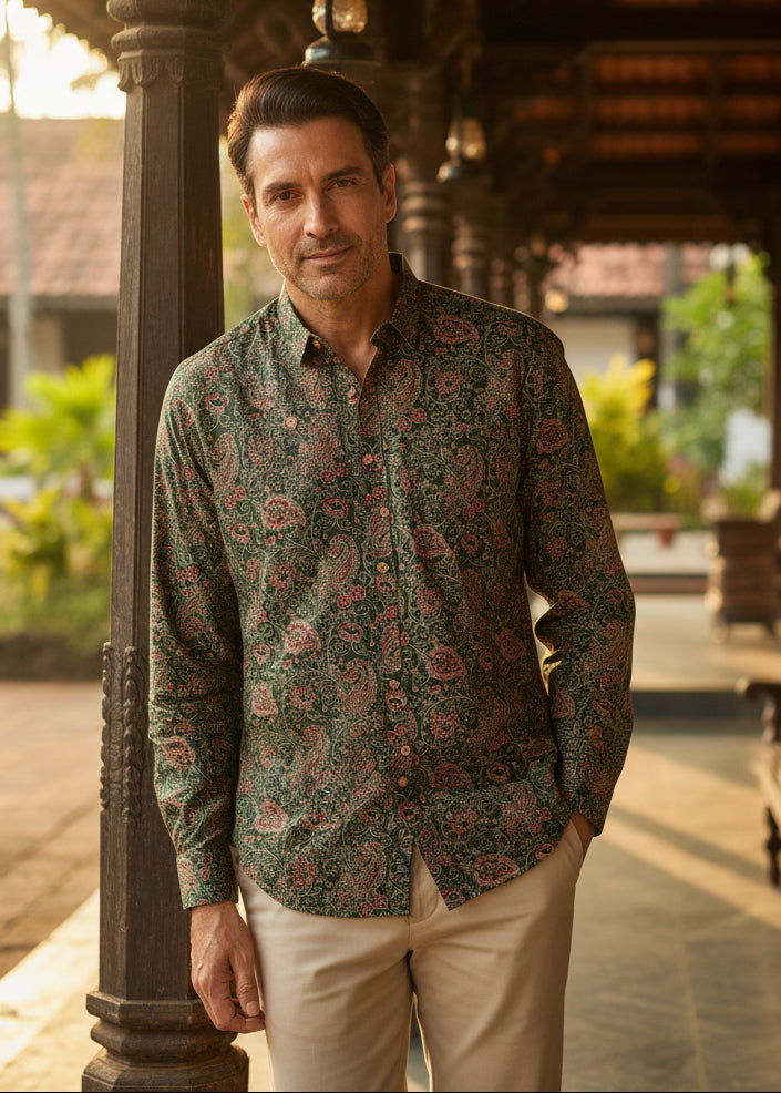 Cotton Printed Full Sleeve Shirt SL234