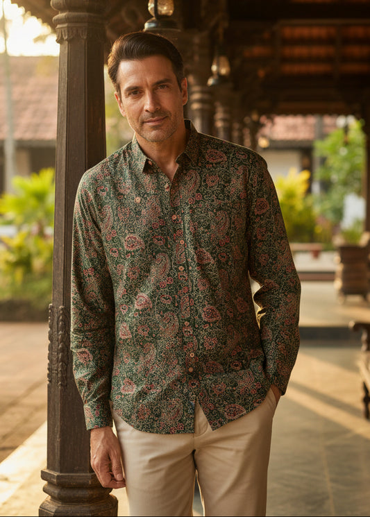 Cotton Printed Full Sleeve Shirt SL234