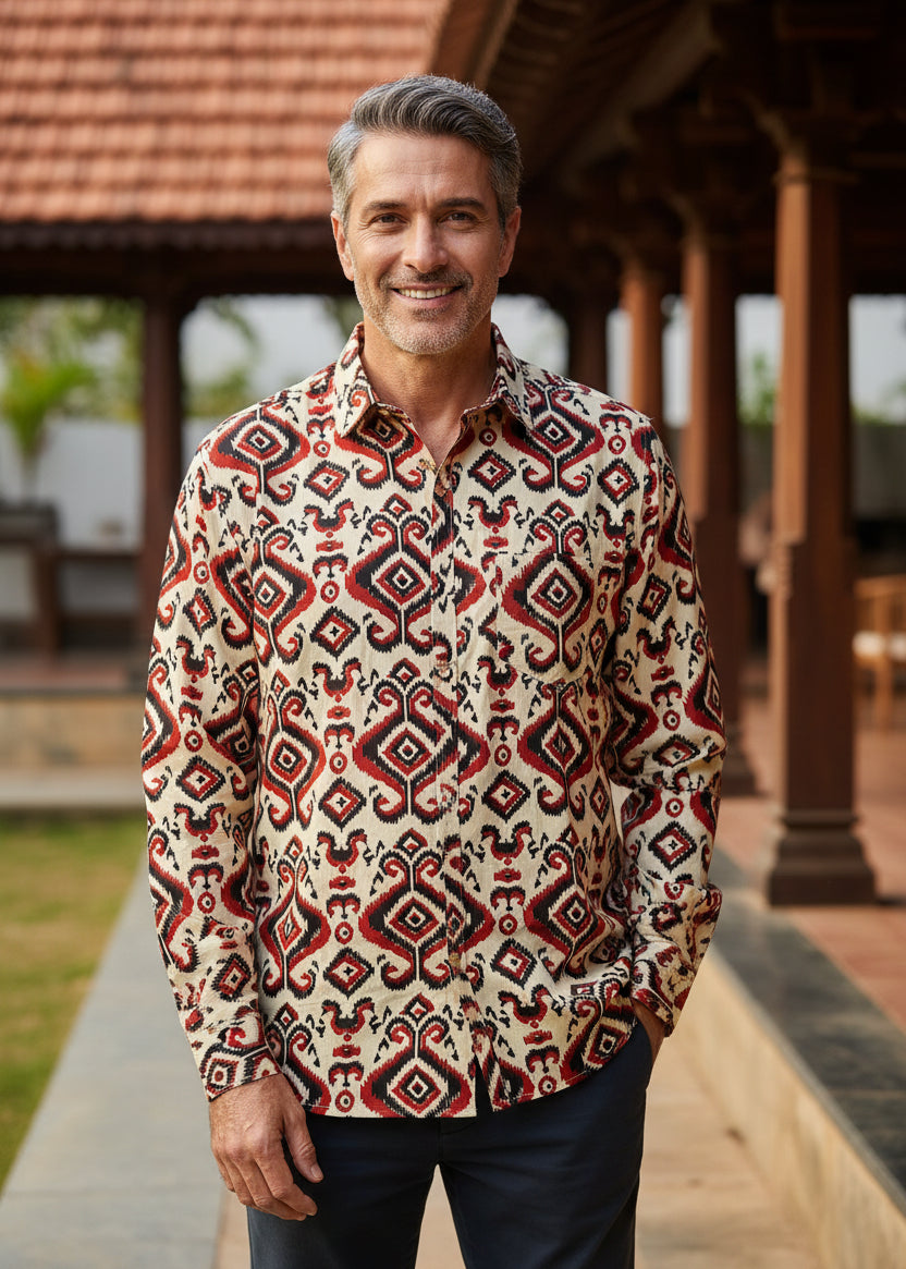 Cotton Printed Full Sleeve Shirt SL234