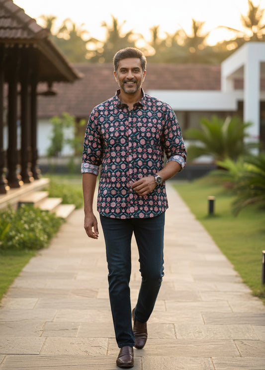 Cotton Printed Full Sleeve Shirt SL234