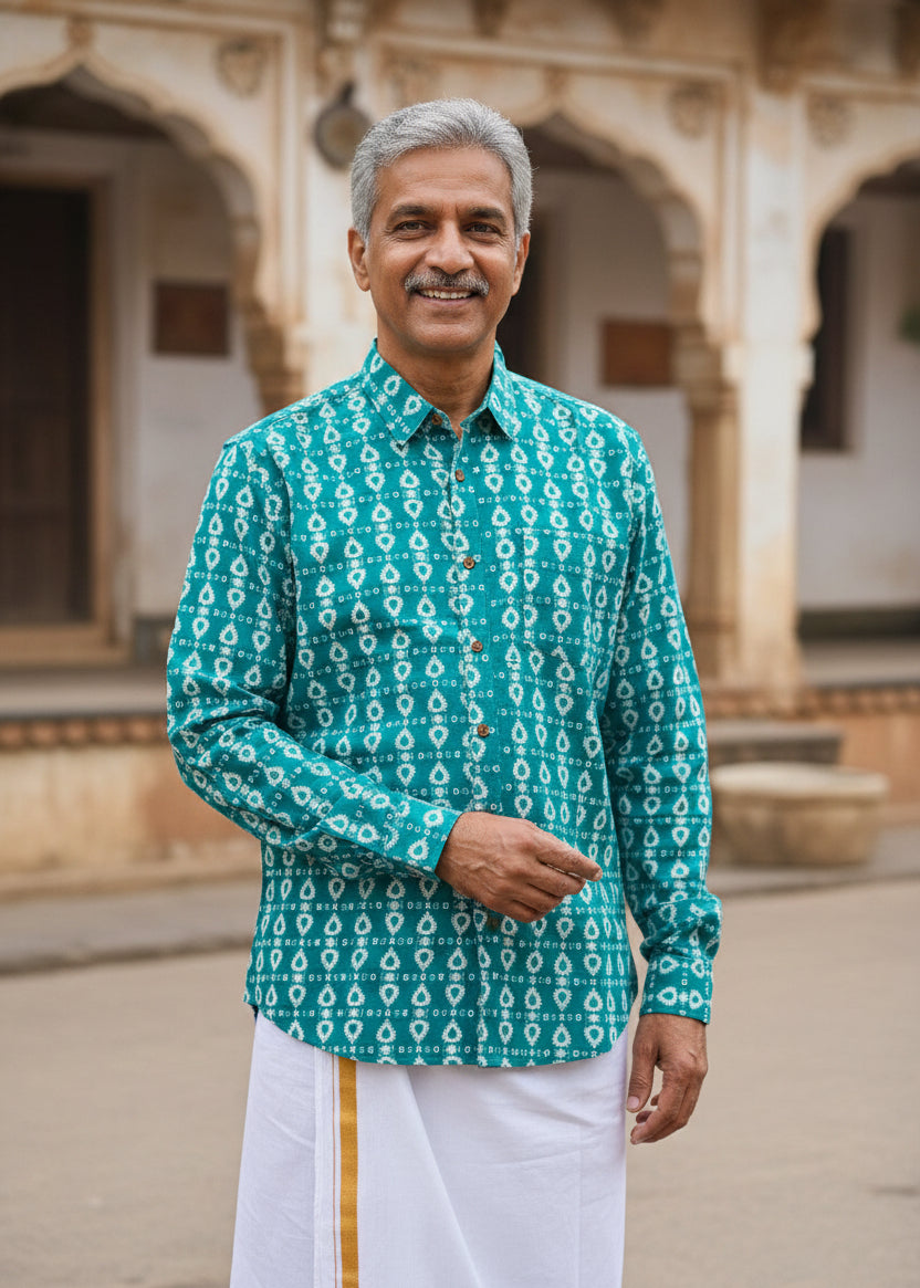 Cotton Printed Full Sleeve Shirt SL234
