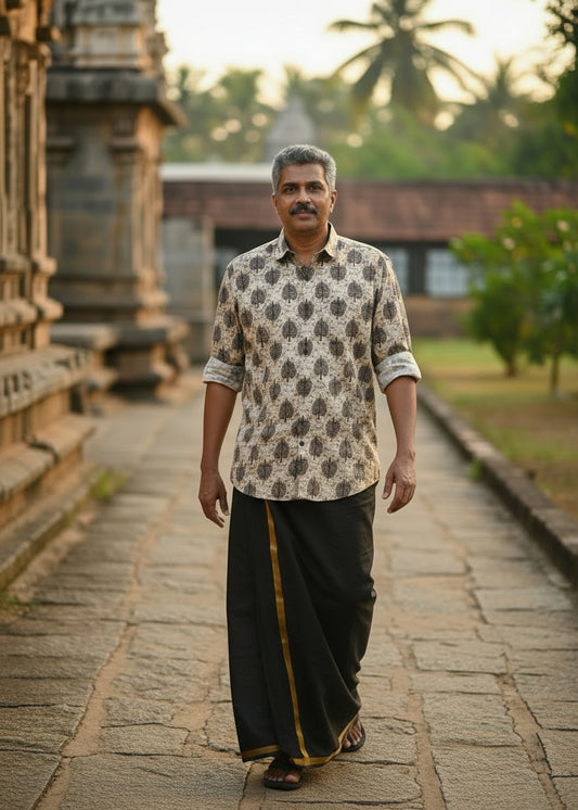 Cotton Printed Half Sleeve Shirt SL234