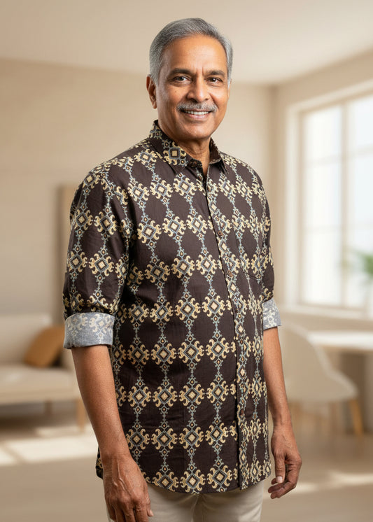 Cotton Printed Full Sleeve Shirt SL234