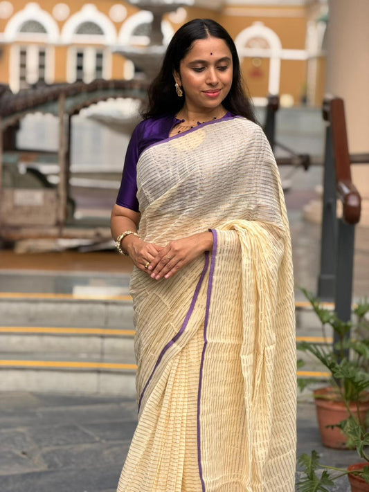 Kerala Mul Cotton Soft Fabric Saree SL215