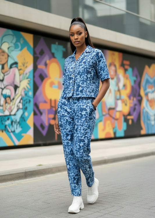 Southloom Cotton Block Printed Co-ord Set For Woman SL304