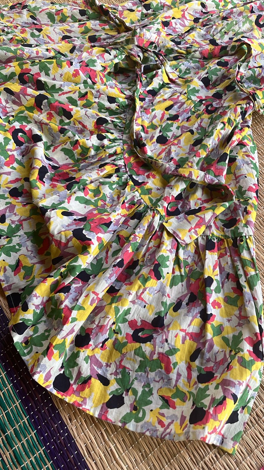 Abstract Print Midi Dress SL293