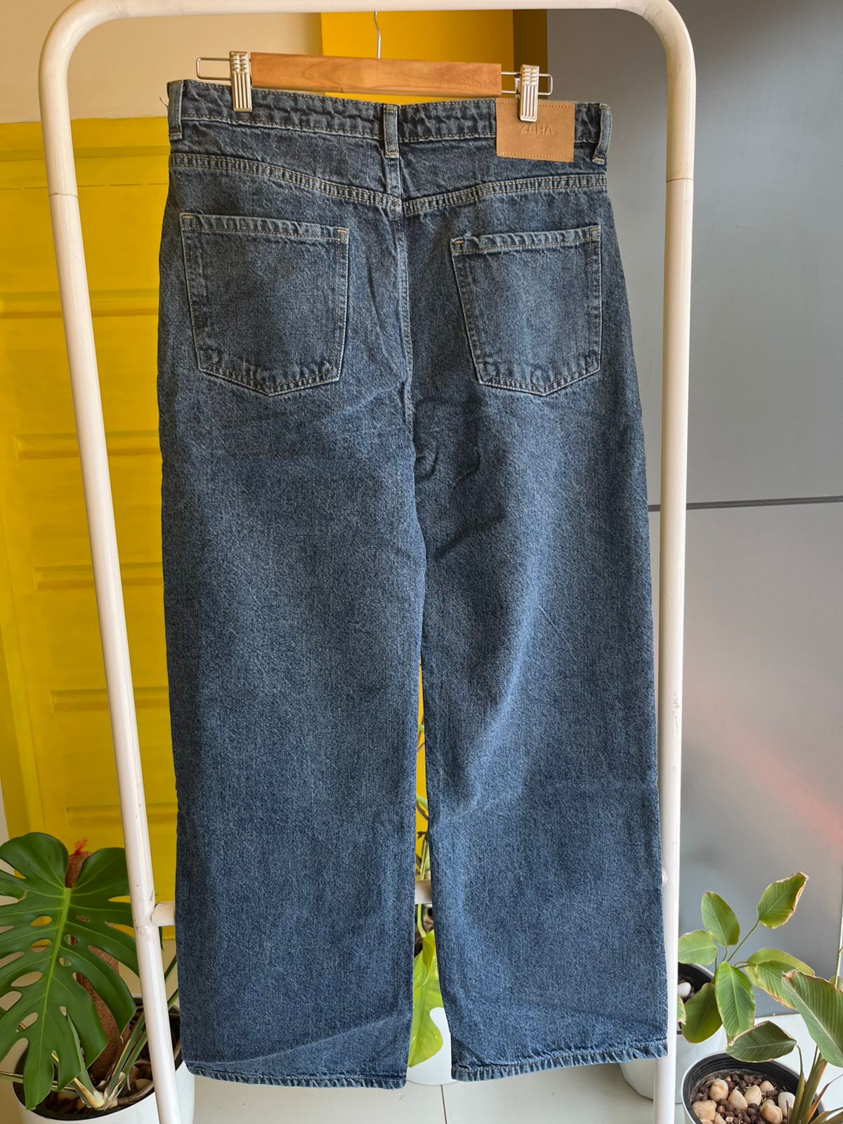 Ladies Wide Leg Denim Bottom Jeans For Women SL294