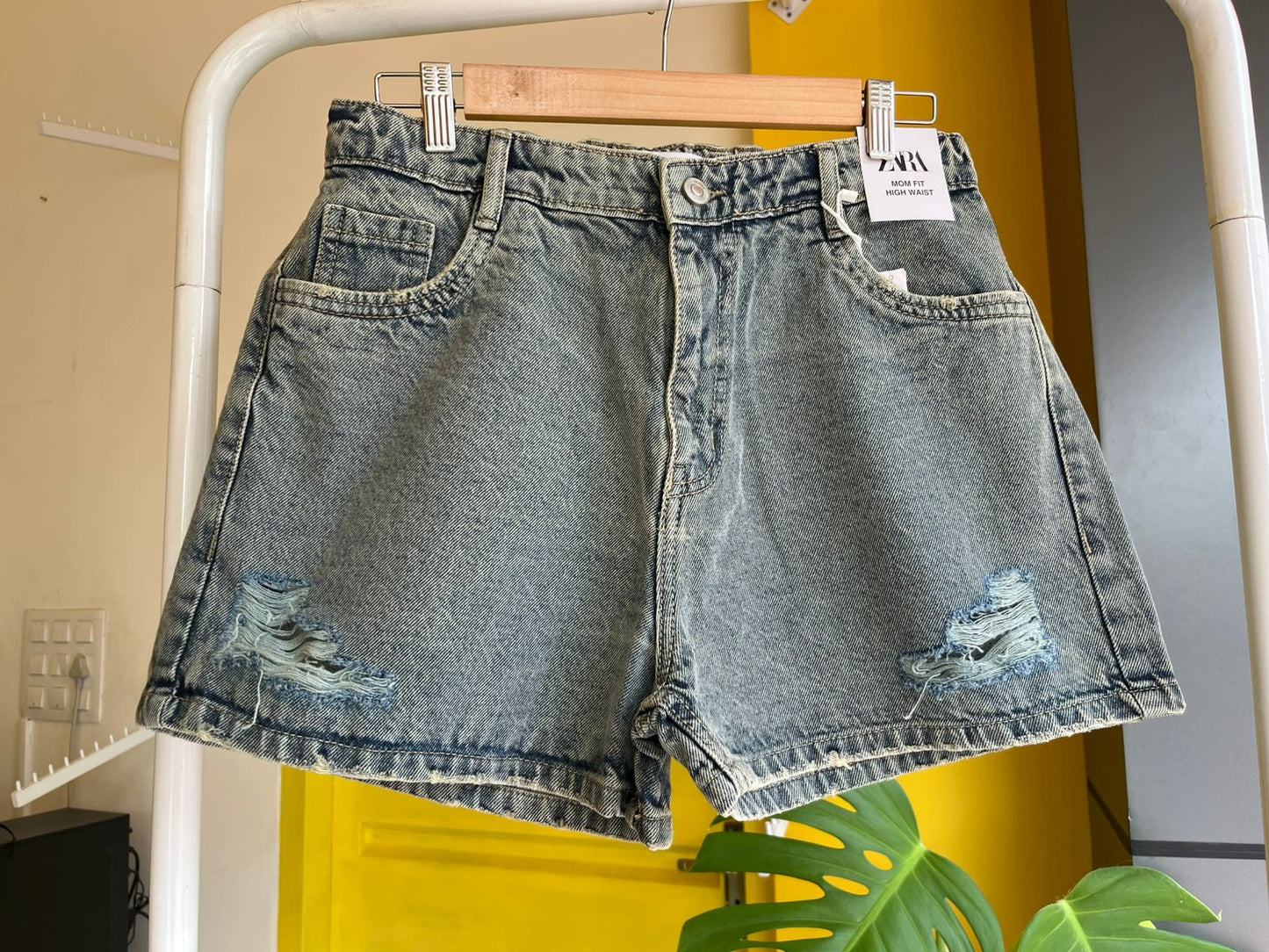 Ripped High-Waist Denim Shorts For Women SL294