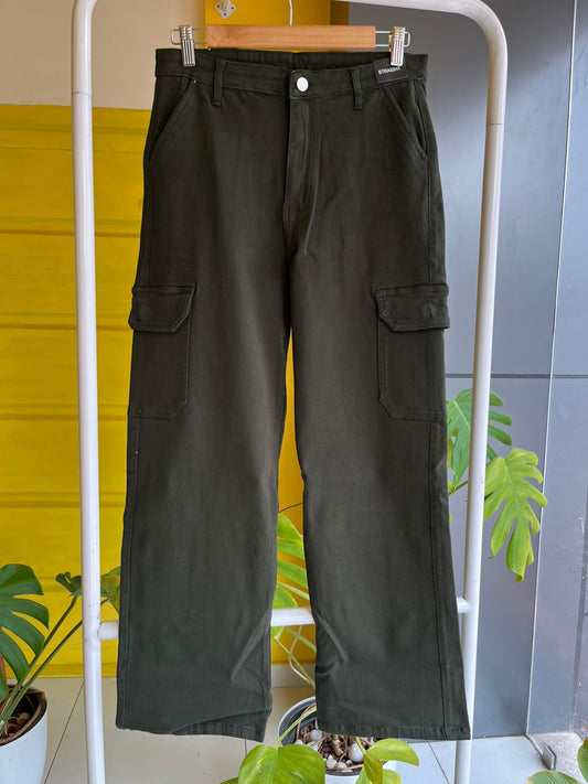 Cargo Straight Fit Jeans For Women SL294