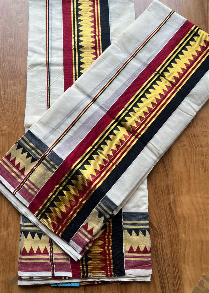 Kerala Cotton Single Set Mundu SL309