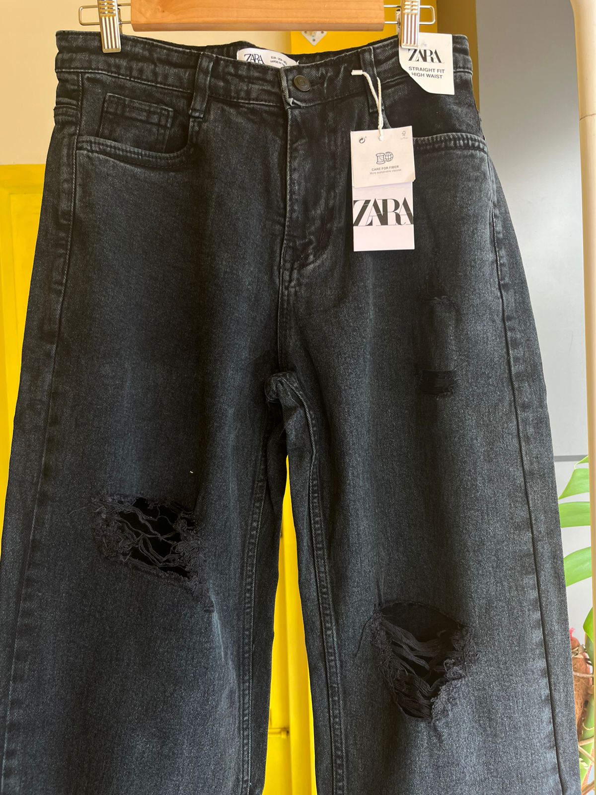 Ripped Wide Leg Denim Jeans For Women SL294