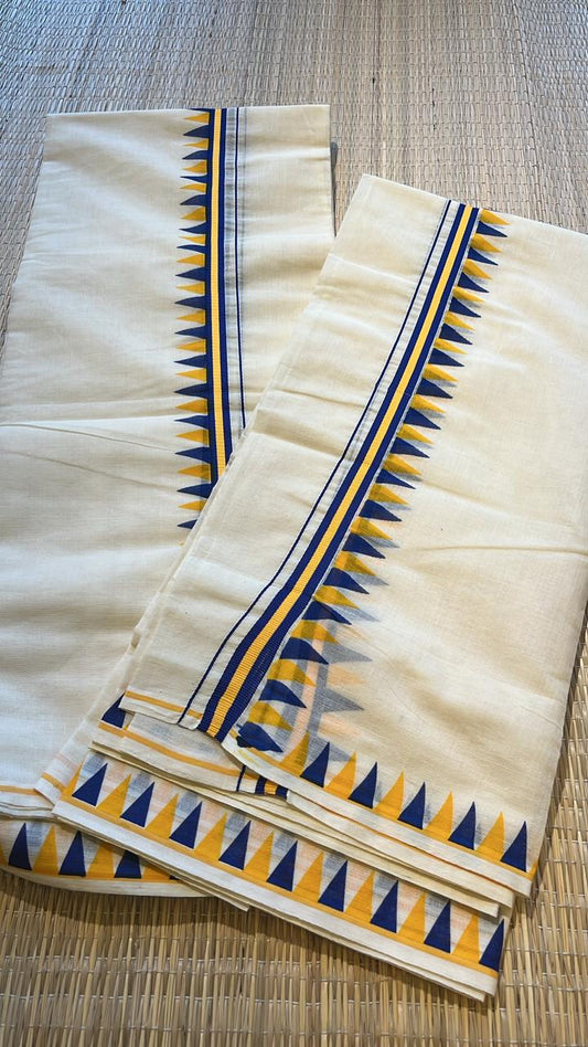 Kerala Cotton Temple Set Mundu (2.80 meter) SL370