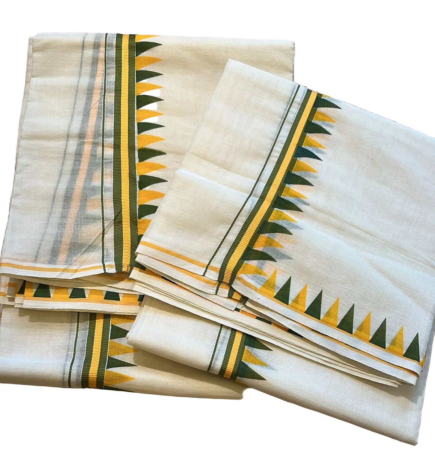 Kerala Cotton Temple Set Mundu (2.80 meter) SL370