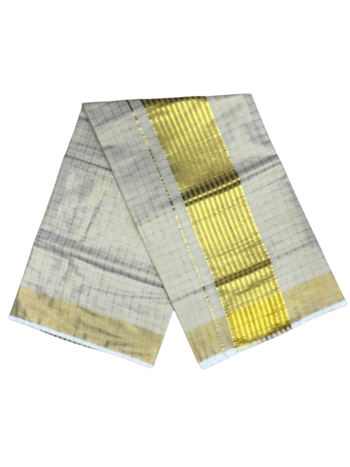 Southloom Kerala Tissue Check Saree