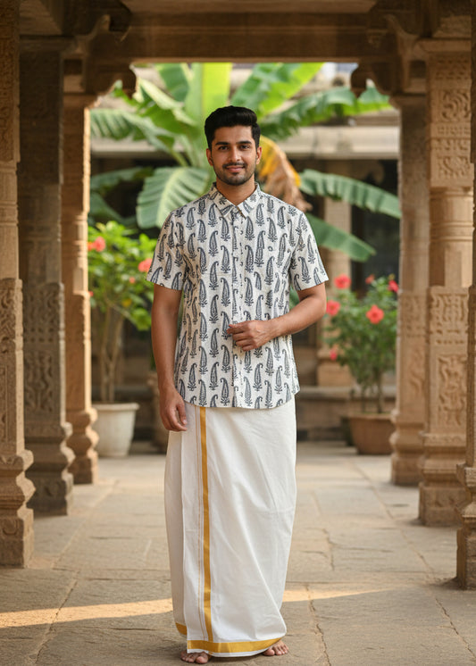 Cotton Printed Half Sleeve Shirt SL234