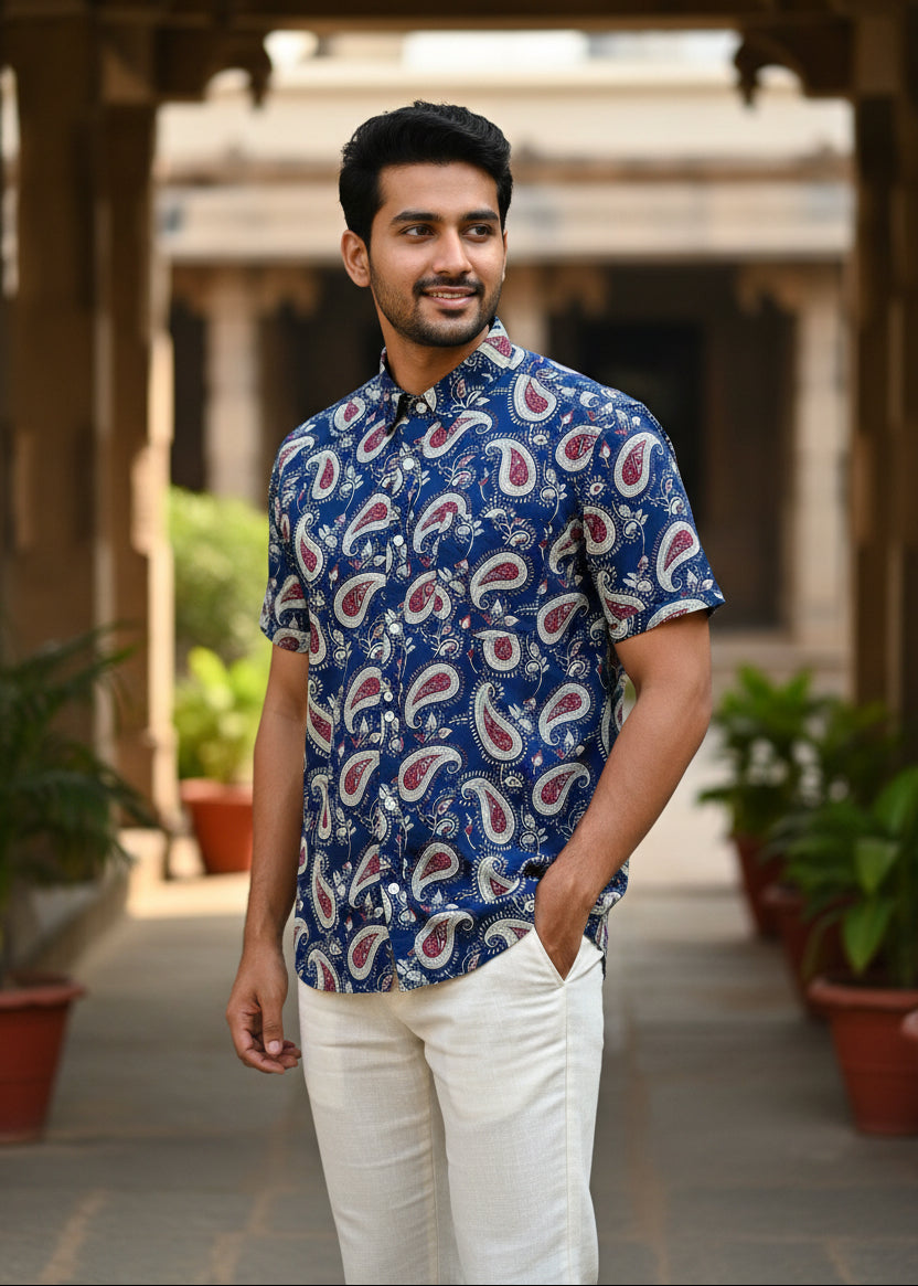 Cotton Printed Half Sleeve Shirt SL234