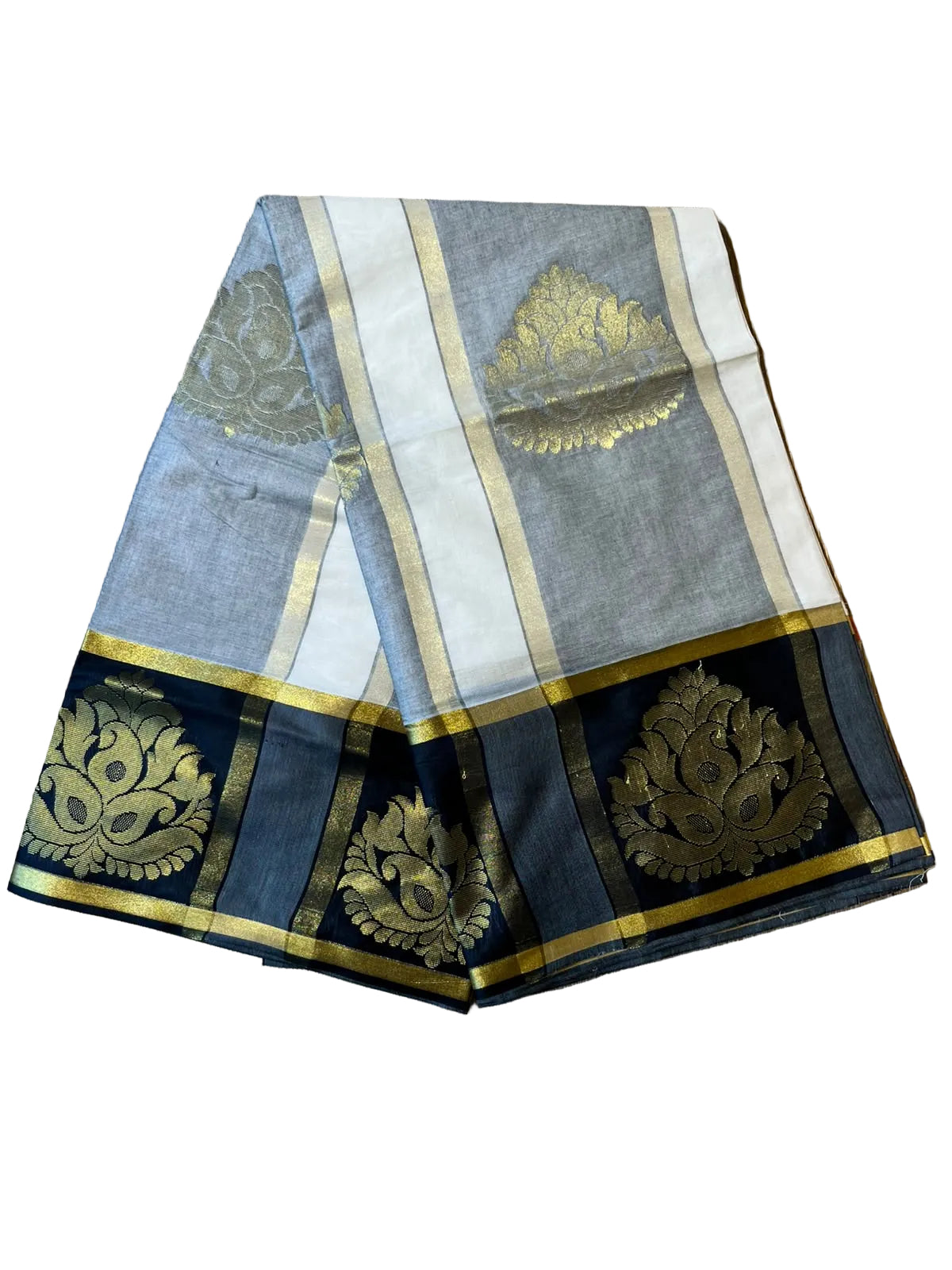 Southloom Kerala Cotton Saree with Black Borders SL620