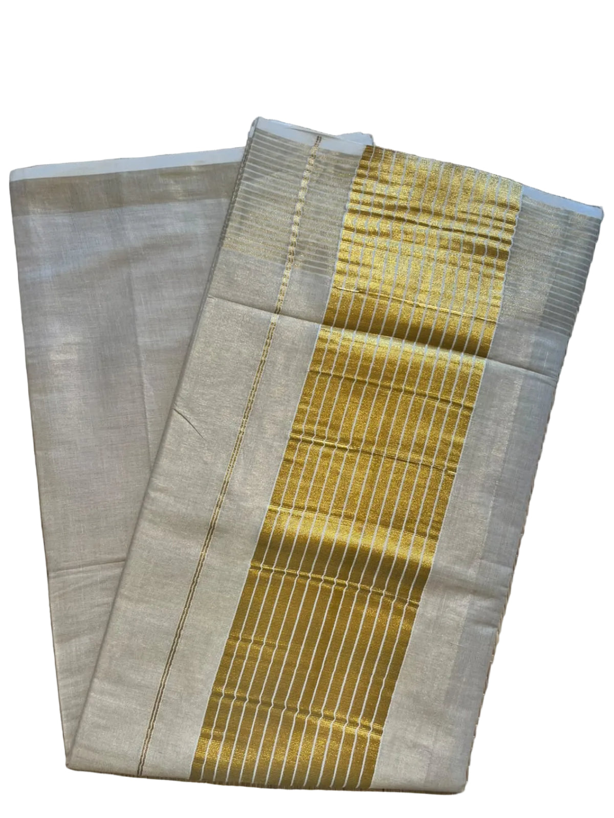 Southloom Kerala Tissue Saree With Kasavu Borders