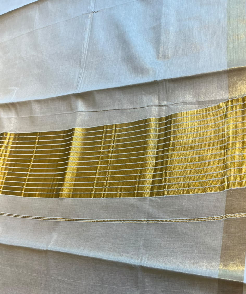 Southloom Kerala Tissue Saree With Kasavu Borders