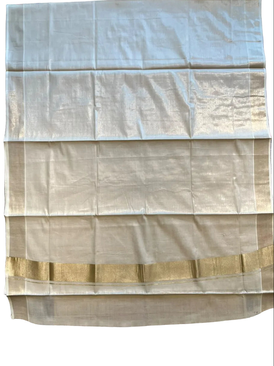 Southloom Kerala Tissue Saree With Kasavu Borders
