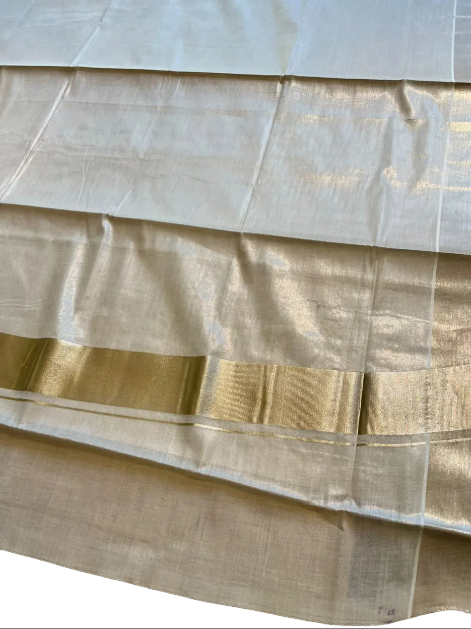 Southloom Kerala Tissue Saree With Kasavu Borders
