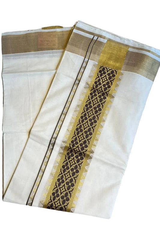 Southloom Kerala Cotton Saree (Purple) SL452