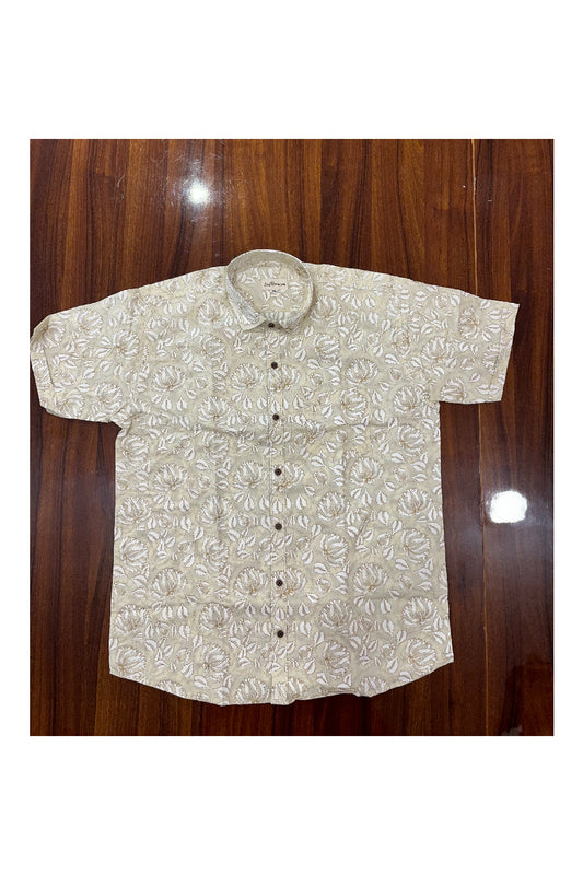 Southloom Jaipur Pure Cotton Printed Shirt For Men (XL)