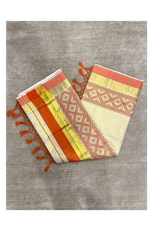 Southloom Kerala Tissue Kasavu Saree