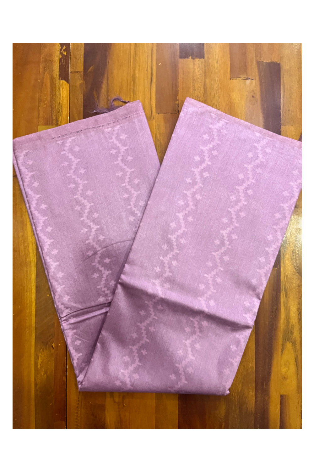 Southloom Semi Silk Lavender Designer Saree