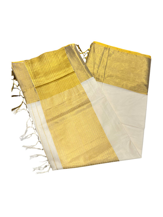 Southloom Pure Cotton Kerala Saree with Kasavu Border