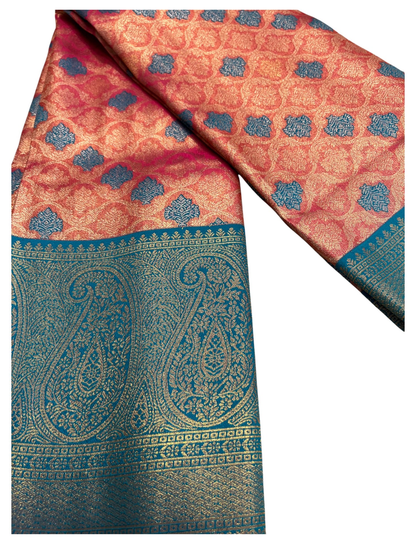 Southloom Semi Silk Saree with Woven Work on Body and Borders