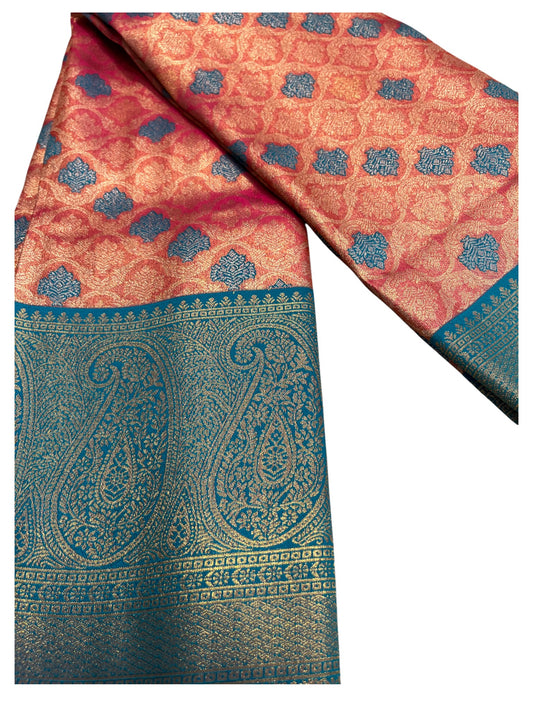 Southloom Semi Silk Saree with Woven Work on Body and Borders