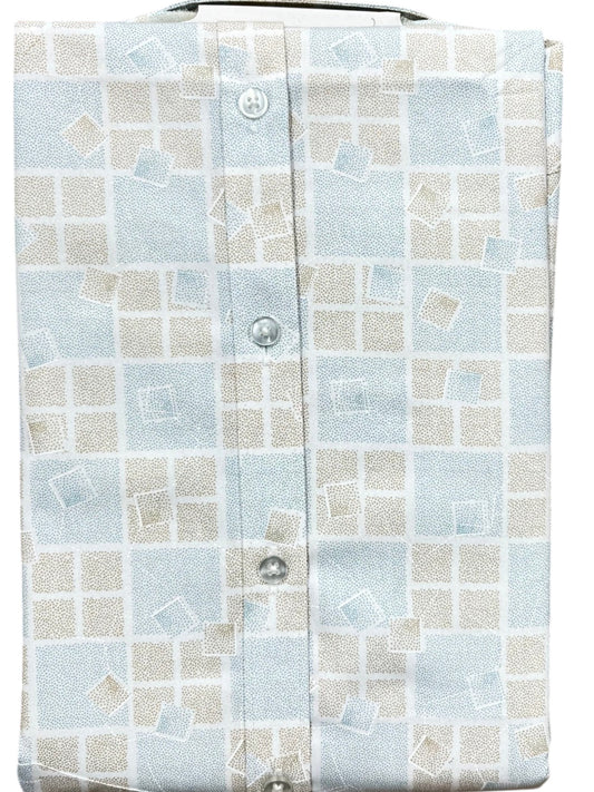 Southloom Pure Cotton Beige Printed Shirt SLSHIRT 40HS