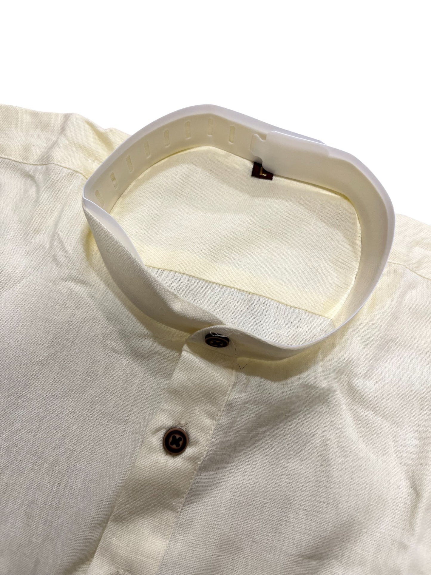 Southloom Beige Short Cotton Kurta Shirt for Men