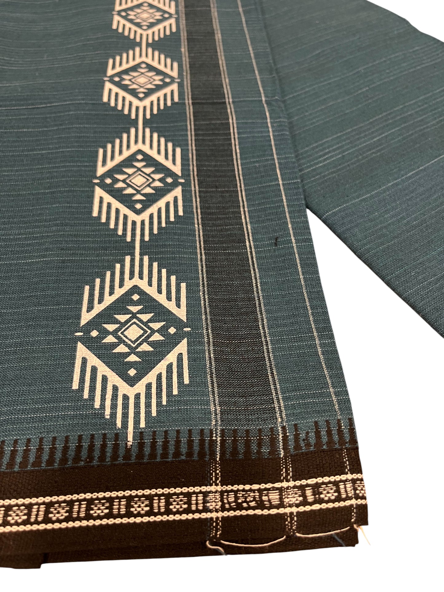 Southloom Blue Printed Single Mundu / Otta Mundu / Lungi (South Indian Kerala Dhoti)