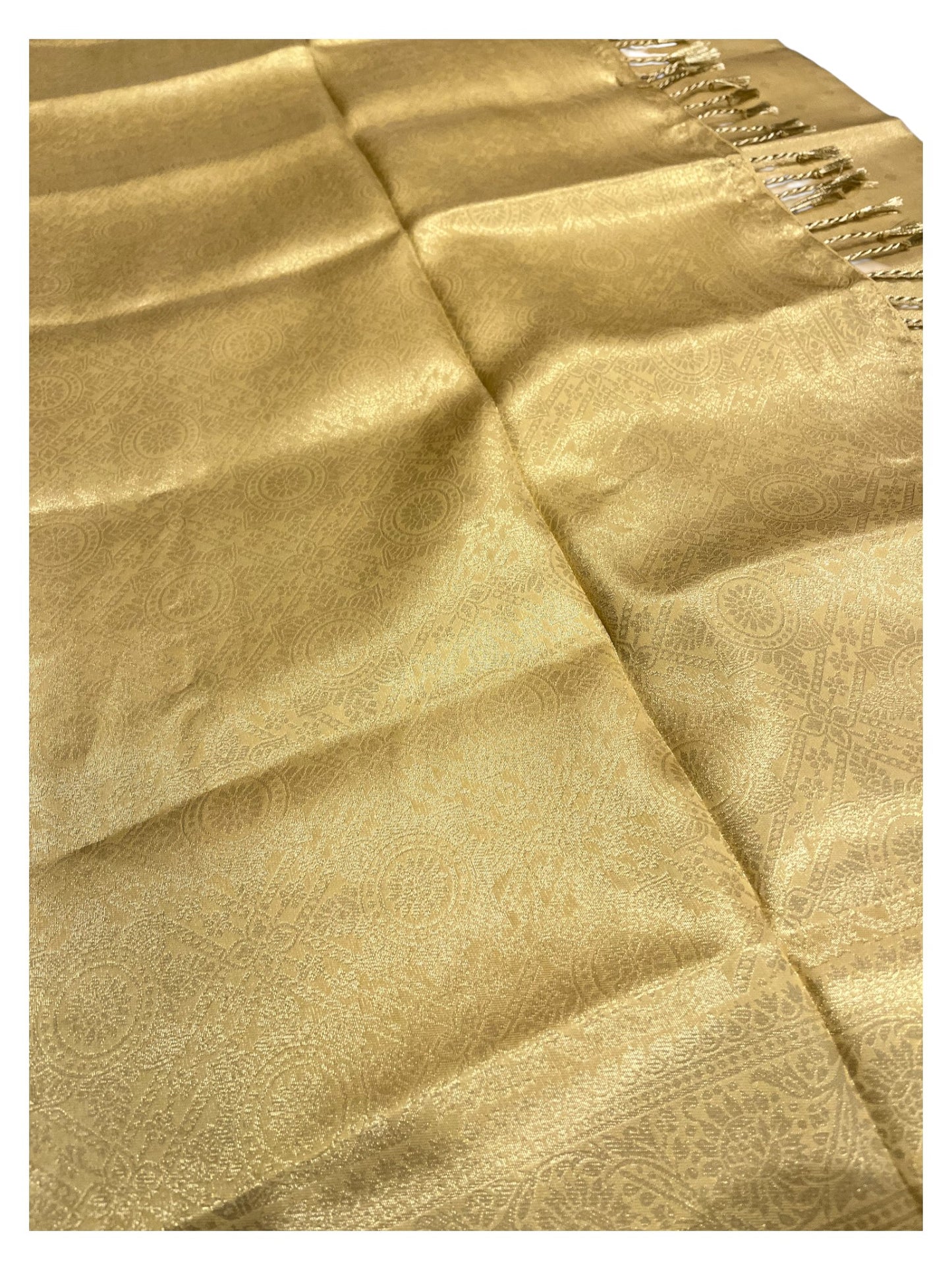 Southloom Tissu Semi Silk Saree with Golden Work on Body