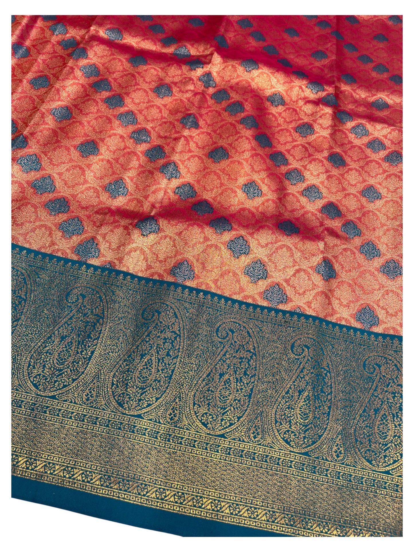 Southloom Semi Silk Saree with Woven Work on Body and Borders