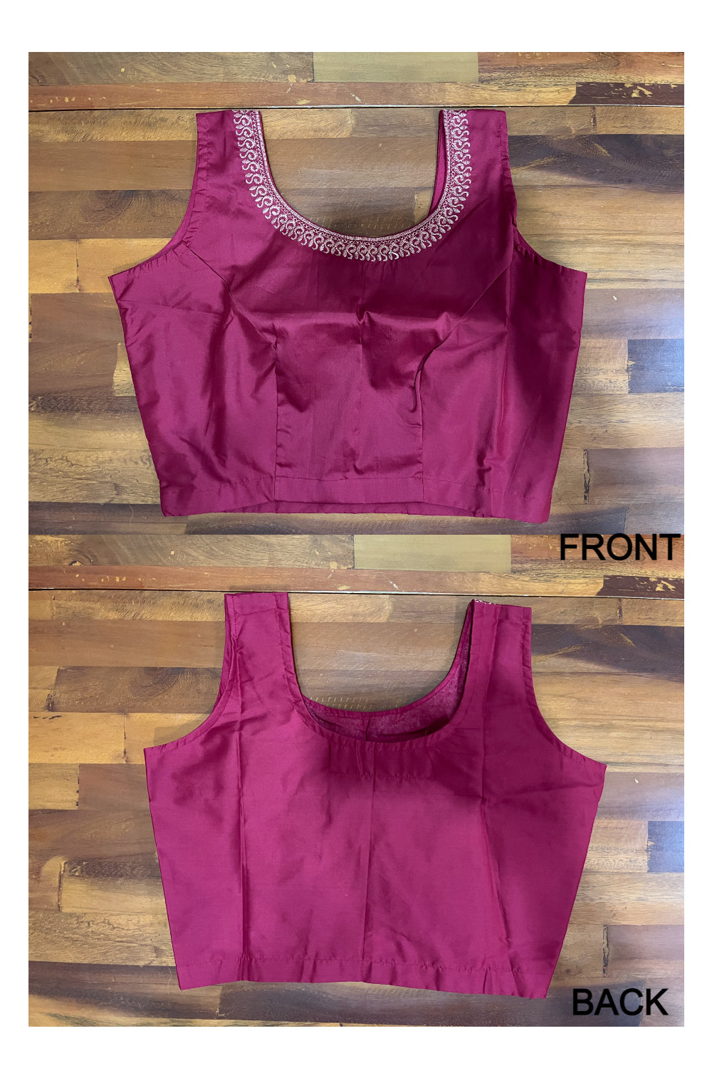 Southloom Semi Silk Magenta Ready Made Blouse