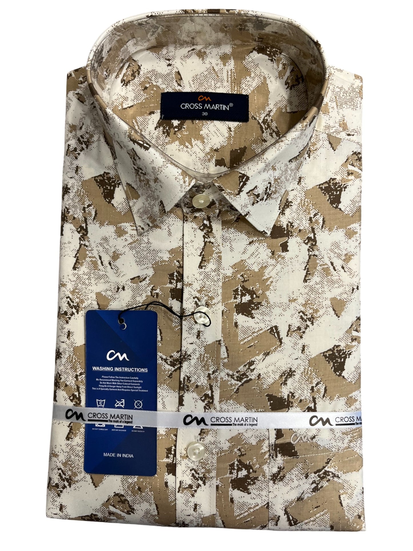 Southloom Pure Cotton Printed Shirt (38 FS)
