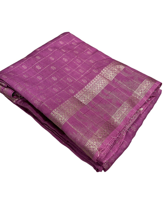 Southloom Georgete Banarasi Silk Saree with Woven Work on Body and Borders