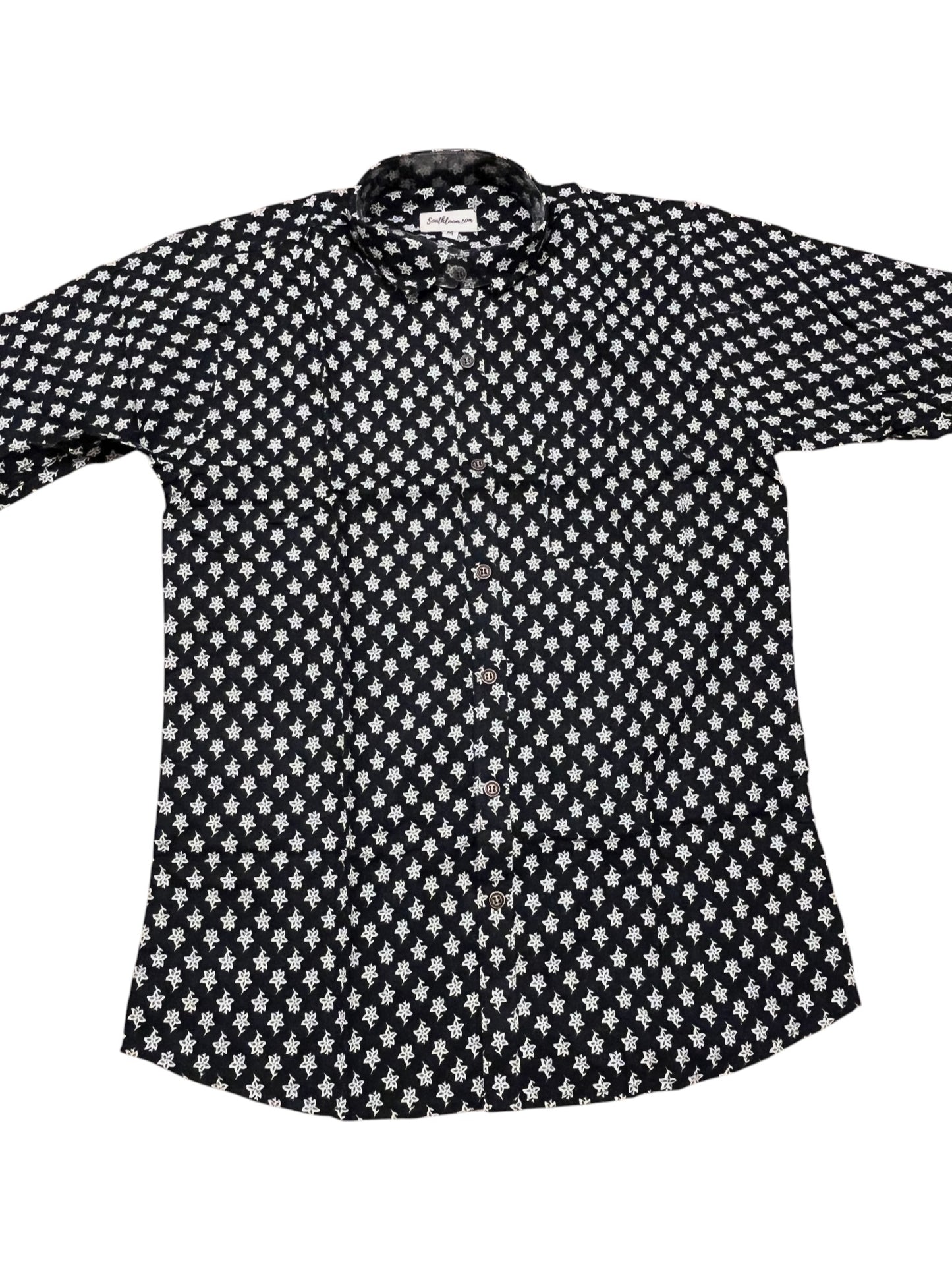 Southloom Jaipur Pure Cotton Block Printed Shirt for Men (Medium)