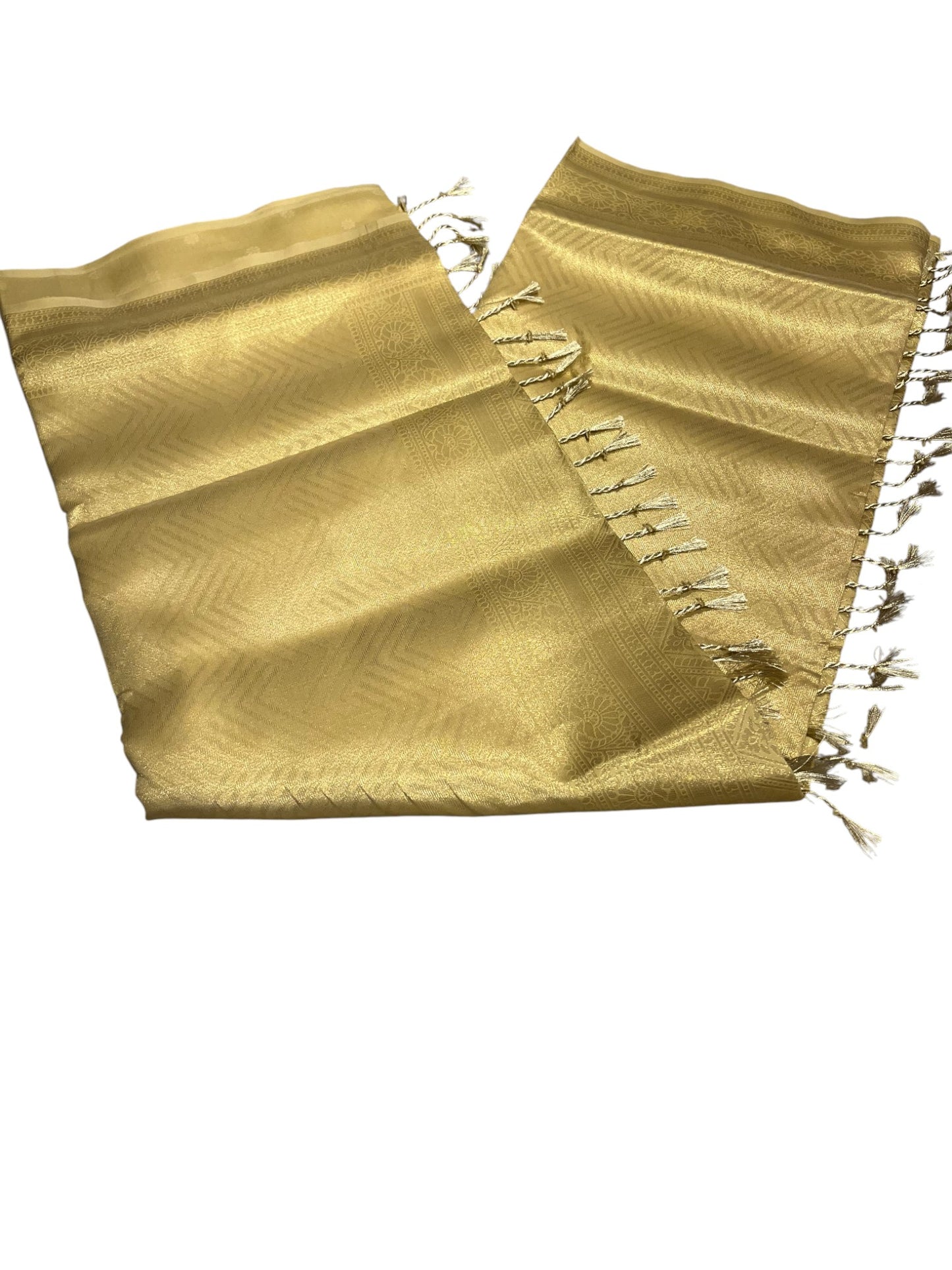 Southloom Tissu Semi Silk Saree with Golden Work on Body