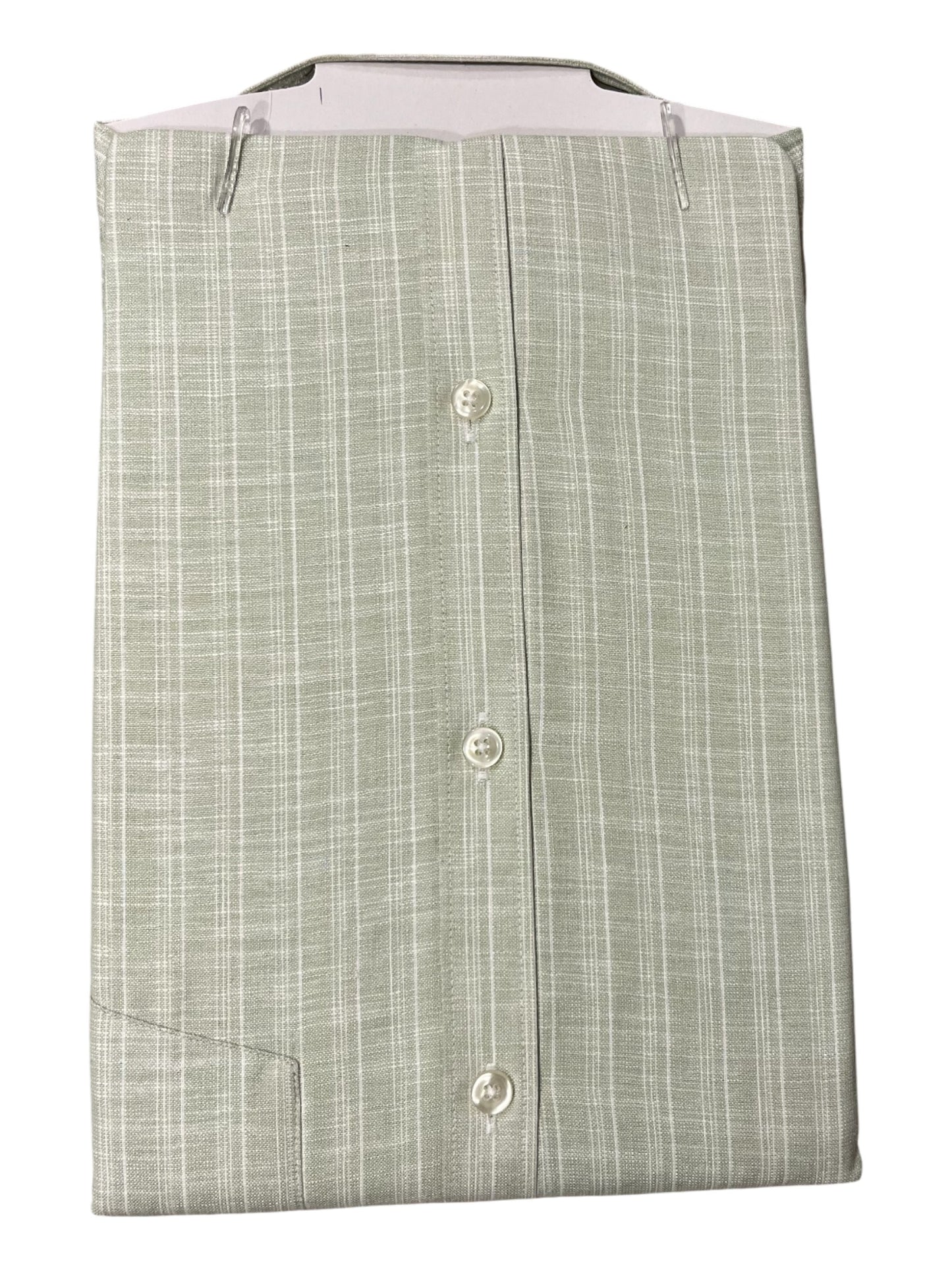 Southloom Pure Cotton Green Lines Shirt (XL FS)