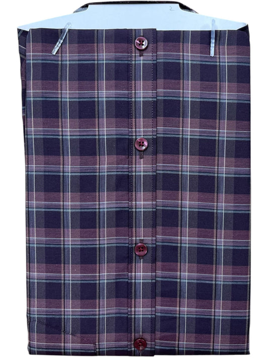 Southloom Pure Cotton Brown Check Shirt SLSHIRT 40HS