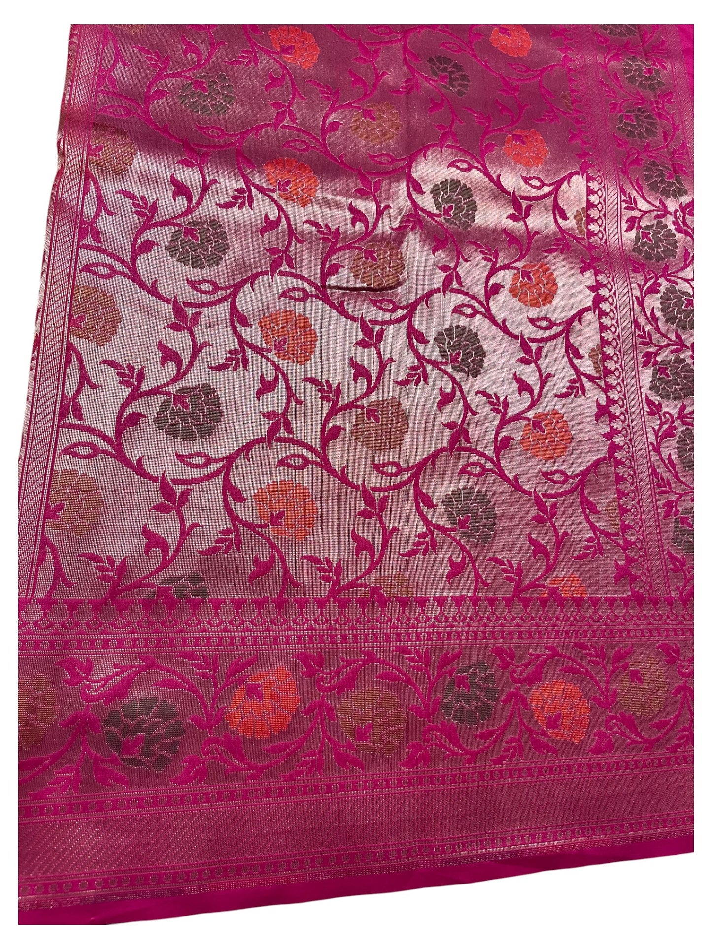 Southloom  Banarasi Silk Saree with Woven Work on Body and Borders