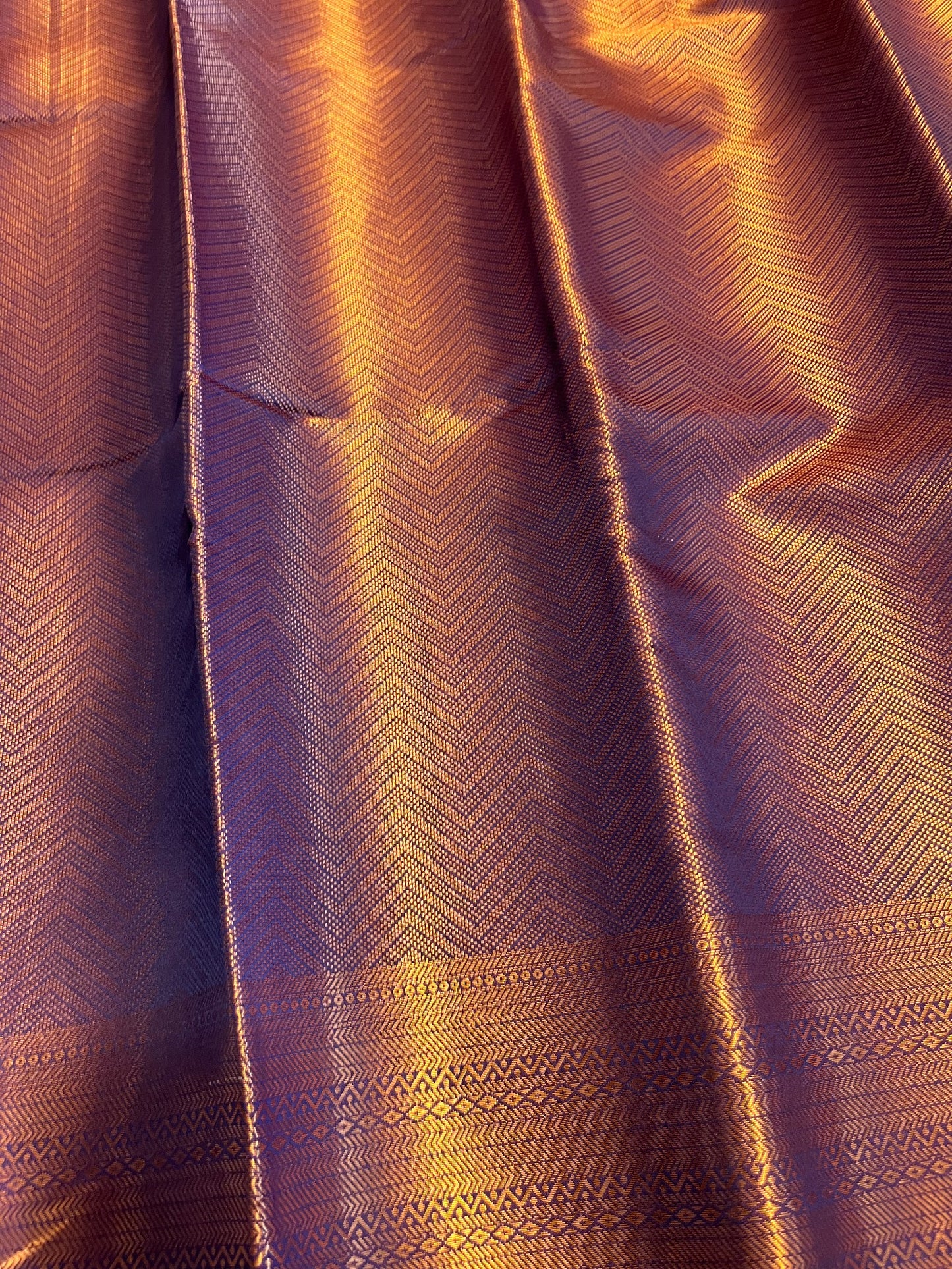 Southloom Premium Semi Silk Zari Work Brocade Saree in Bridal Violet with Matching Pallu