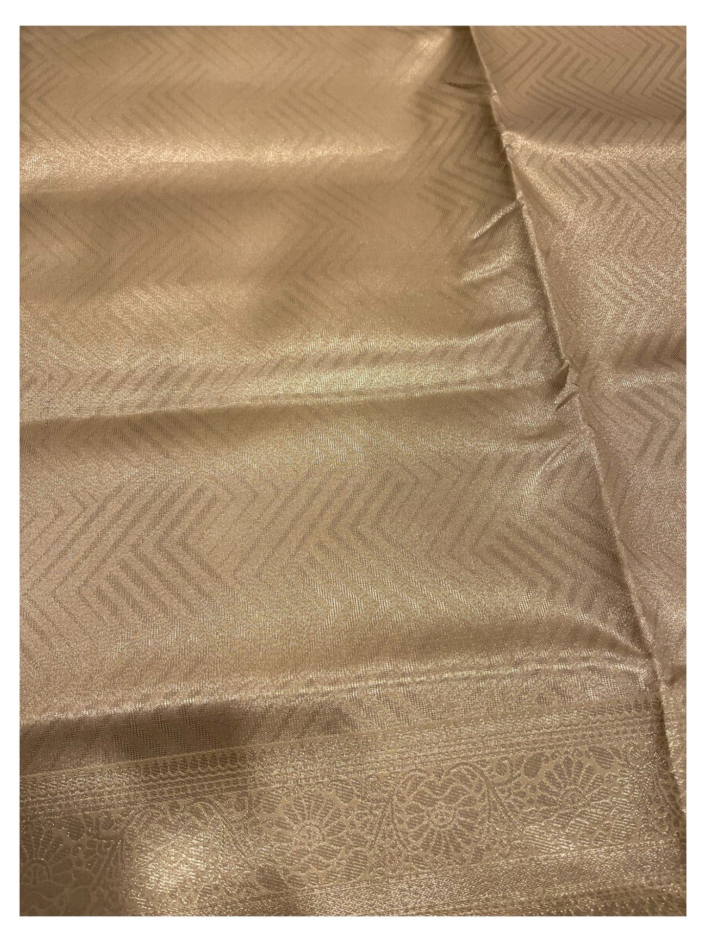 Southloom Tissu Semi Silk Saree with Golden Work on Body