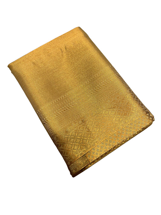 Southloom Premium Semi Silk Zari Work Brocade Saree in Bridal Beige with Matching Pallu