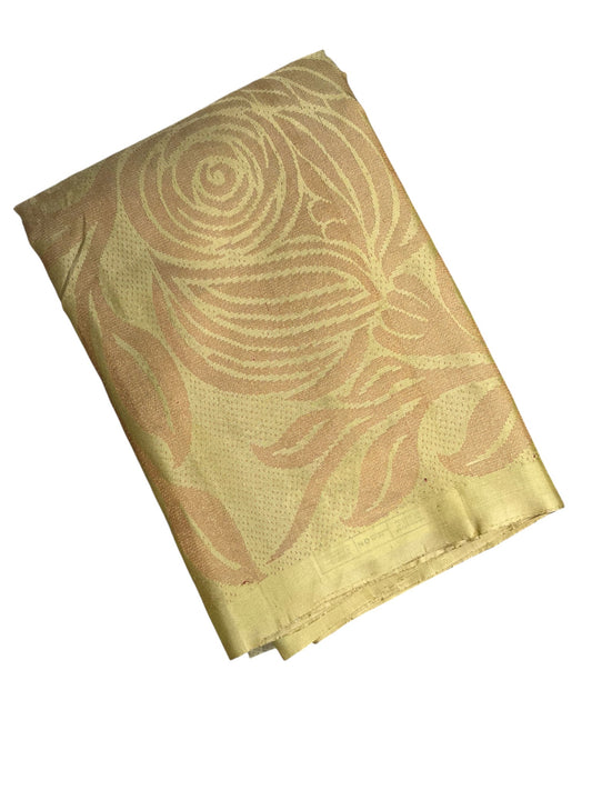 Southloom Pure Handloom Bridal Kanchipuram Silk Saree with Korvai Work(Yellow&Blue)